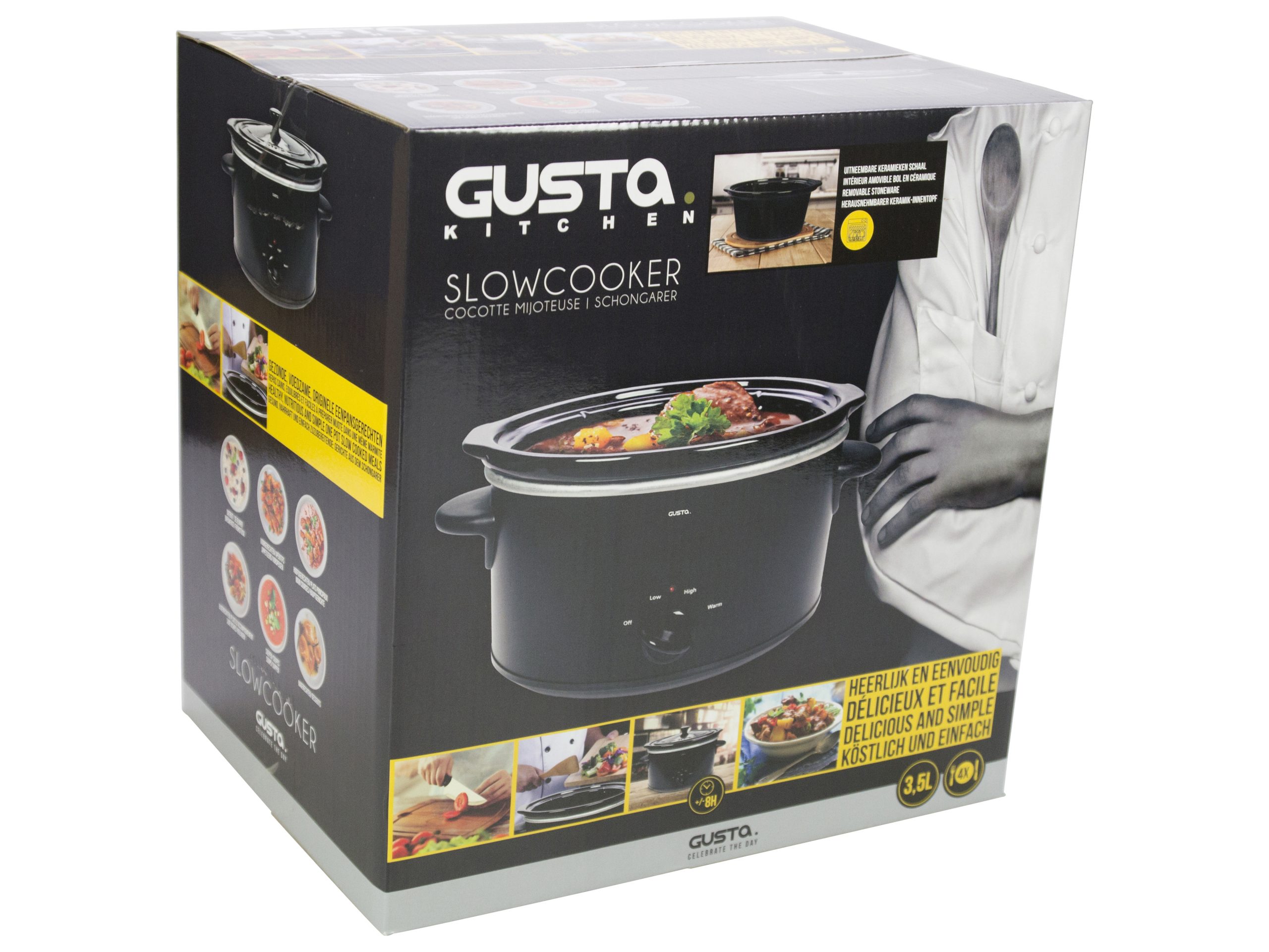 Luidspreker ras Pence Gusta - Slow Cooker 3.5L - Elektrische Stoofpan - BijCees