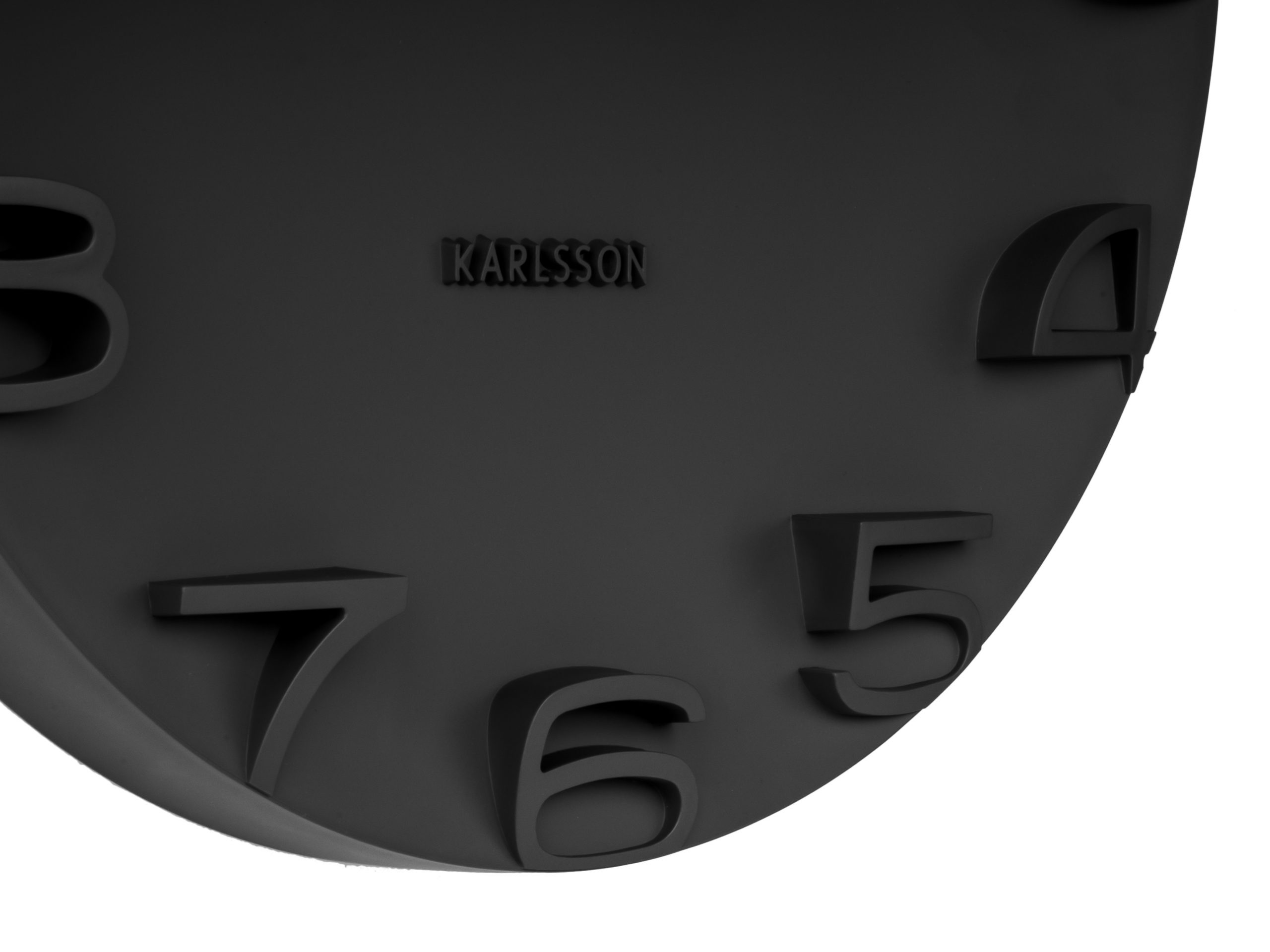 Karlsson Wall Clock On The Edge Black Wandklok zwart BijCees