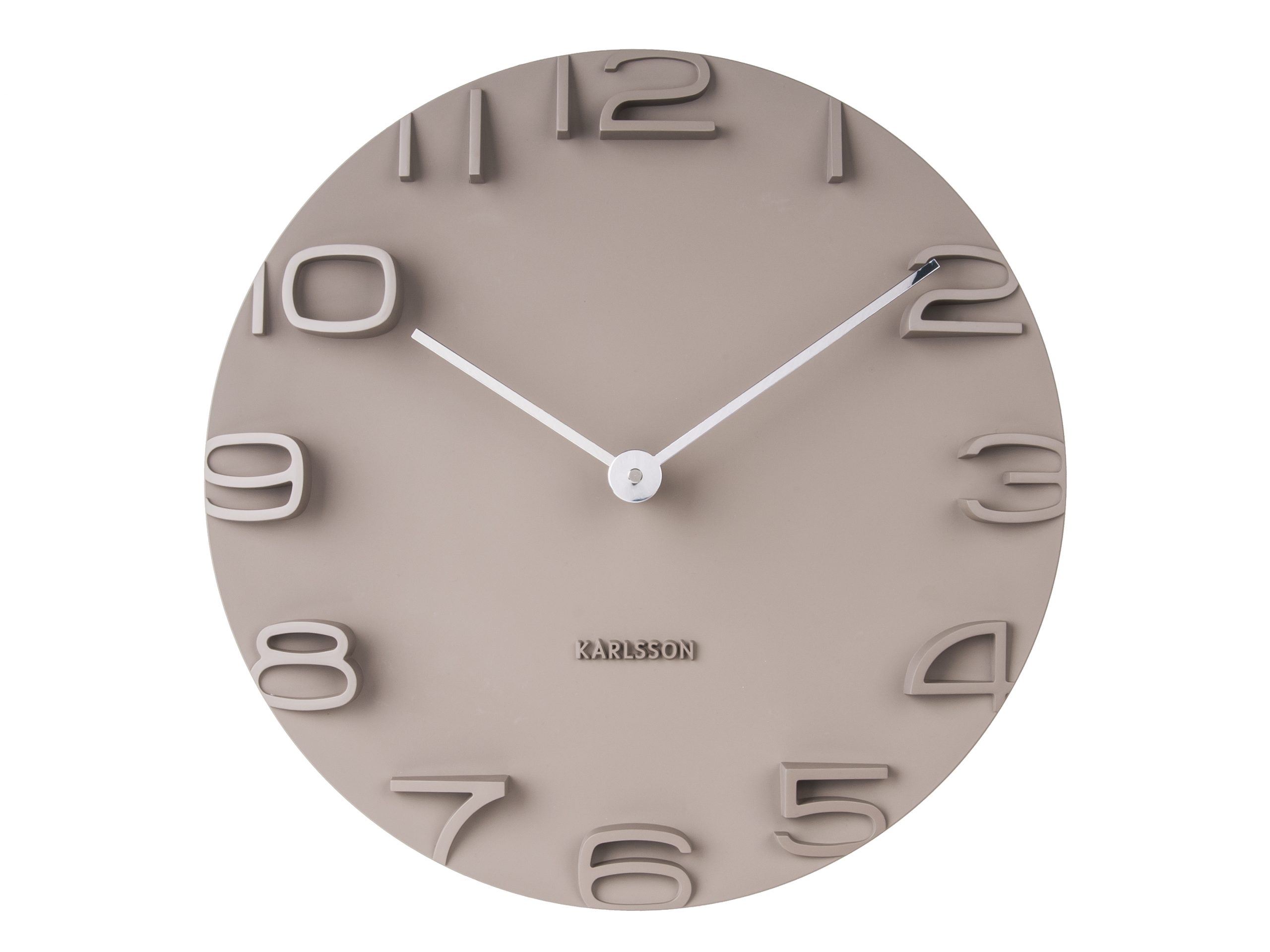 Karlsson Wall Clock On The Edge Grey Wandklok grijs BijCees