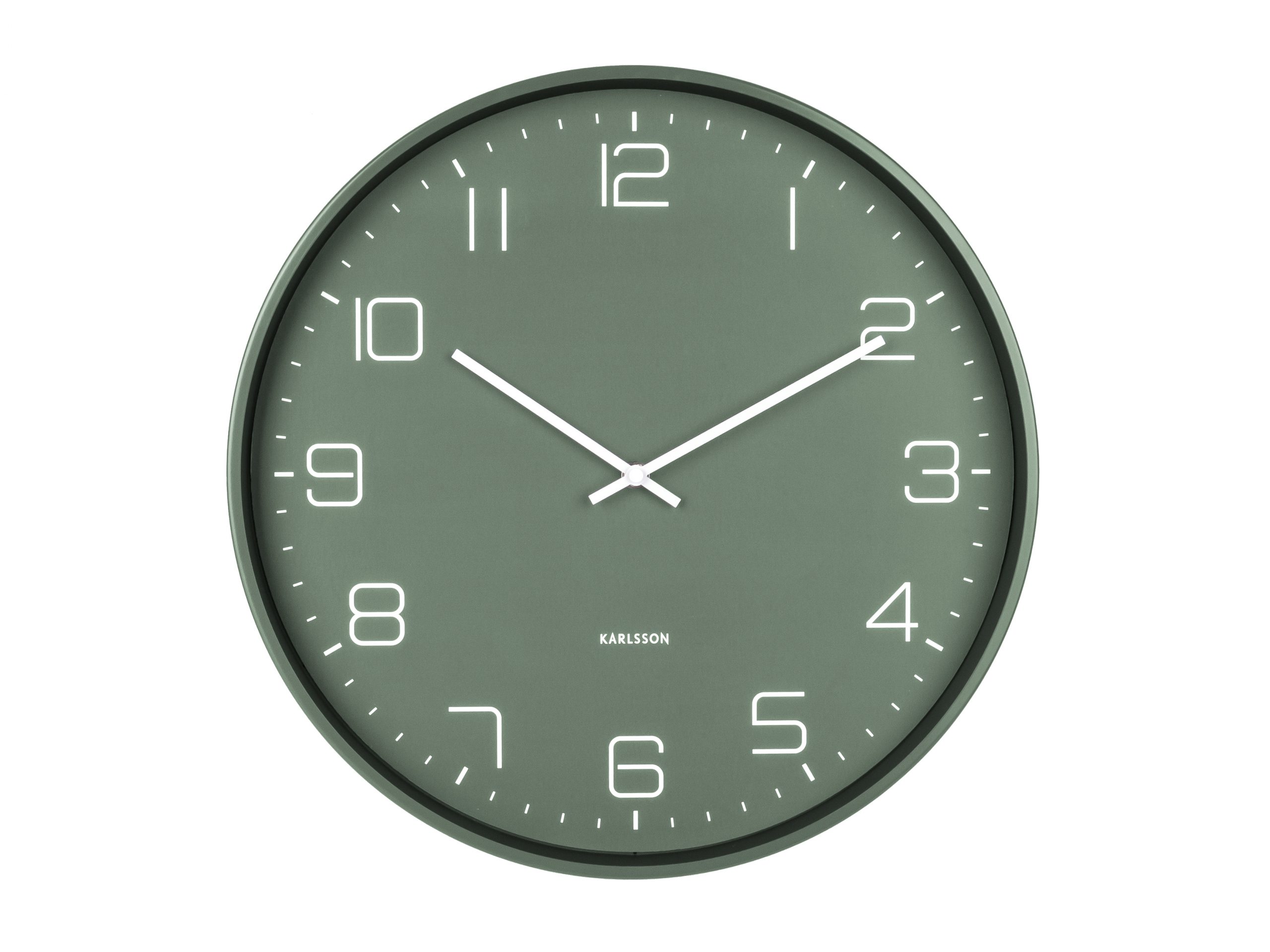 Logisch partij Ontleden Karlsson - Wall Clock Lofty Green - Wandklok groen - BijCees