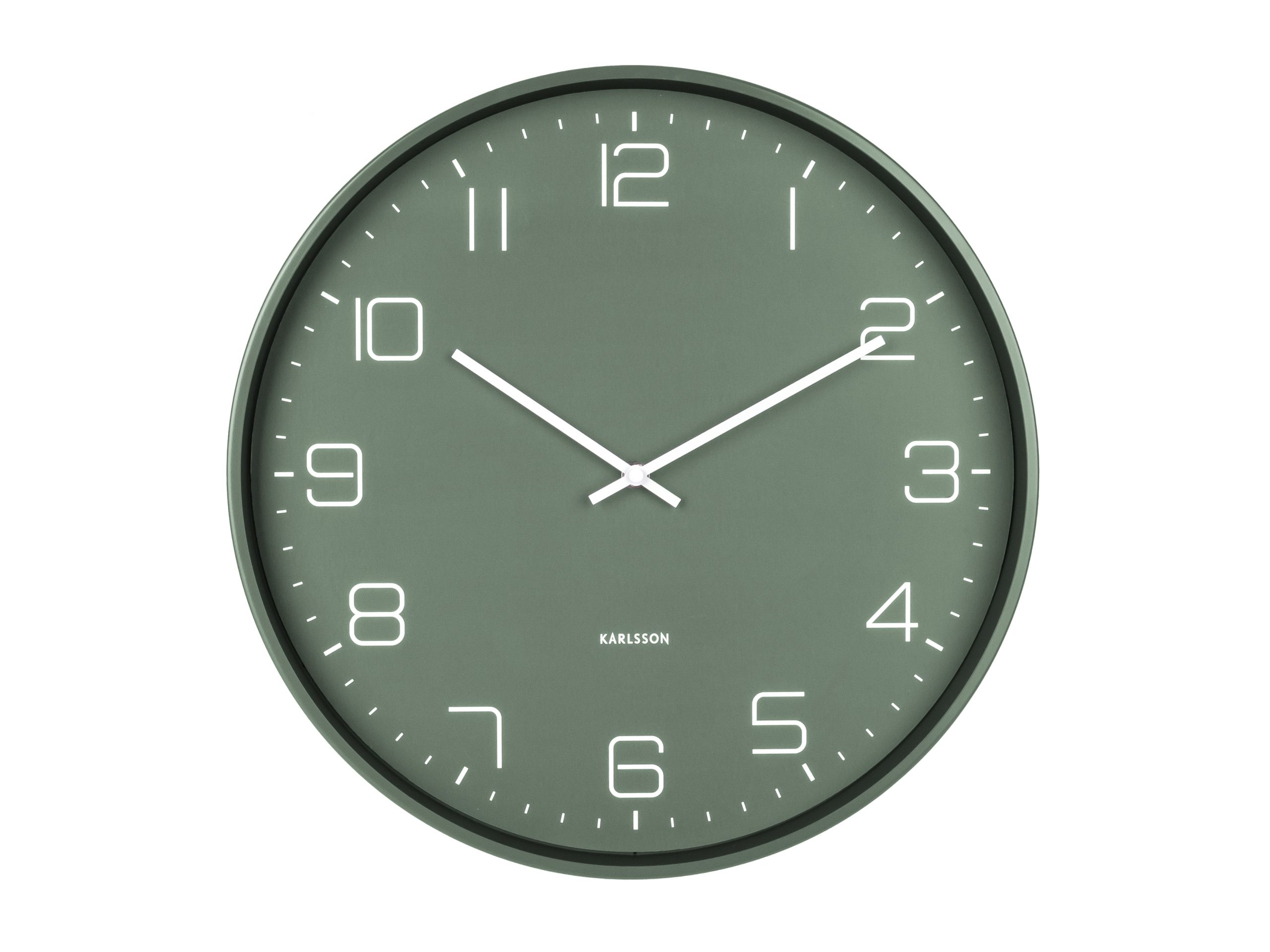 Karlsson Wall Clock Lofty Green Wandklok groen BijCees