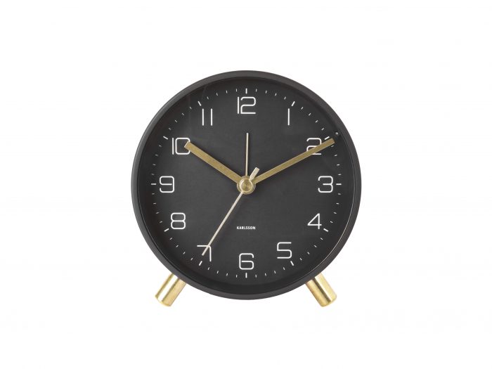 Karlsson Alarm Clock Lofty Black BijCees.nl