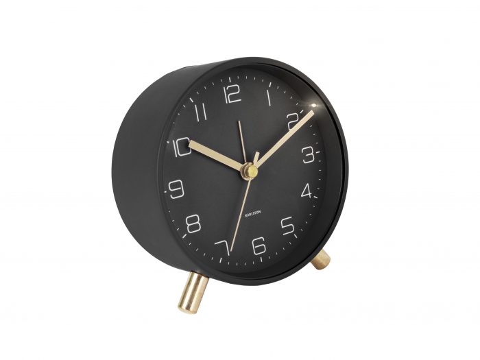 Karlsson Alarm Clock Lofty Black 2 BijCees.nl