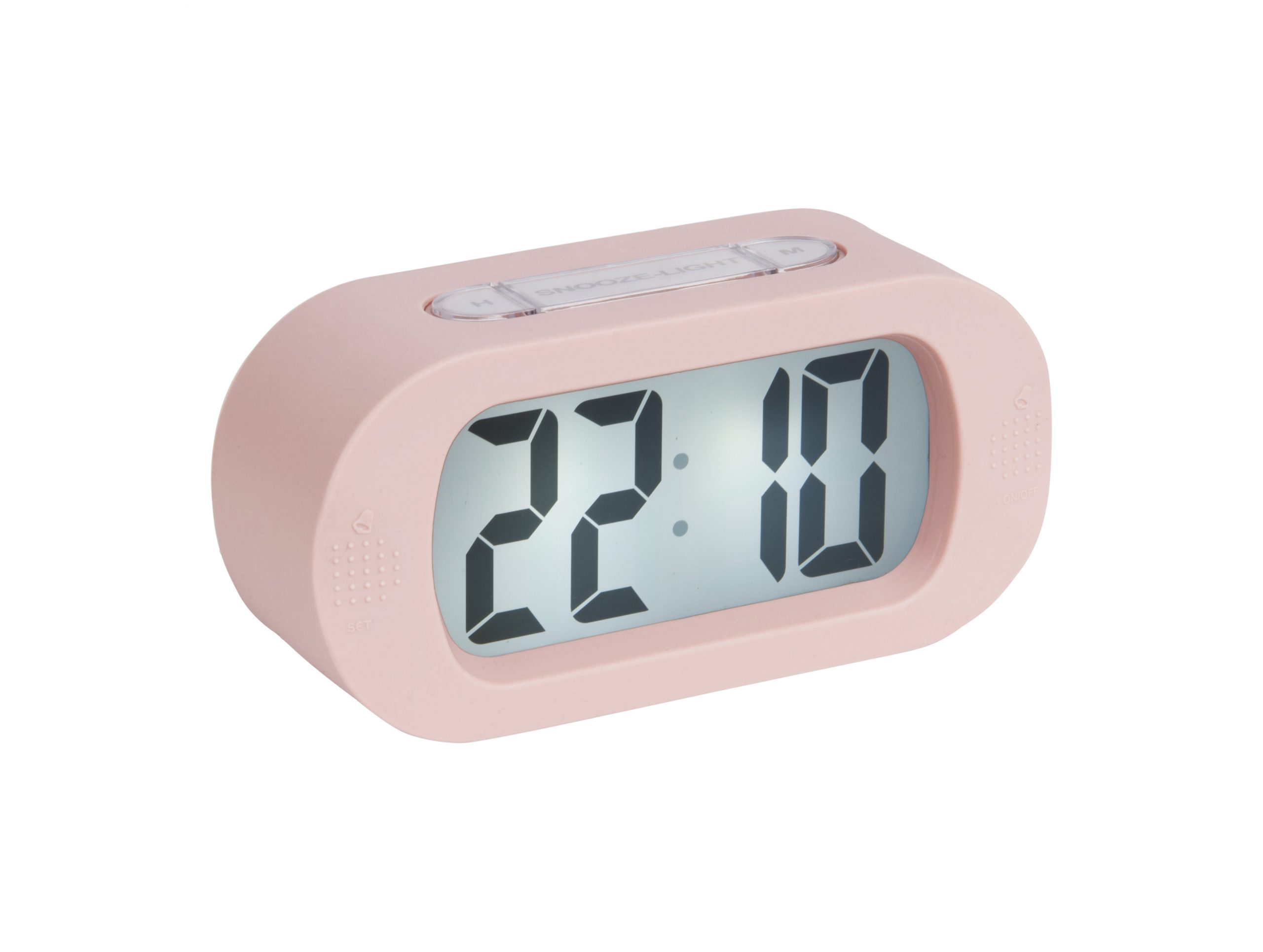 Ontrouw club botsen Karlsson - Alarm Clock Gummy Pink - Digitale wekker roze - BijCees