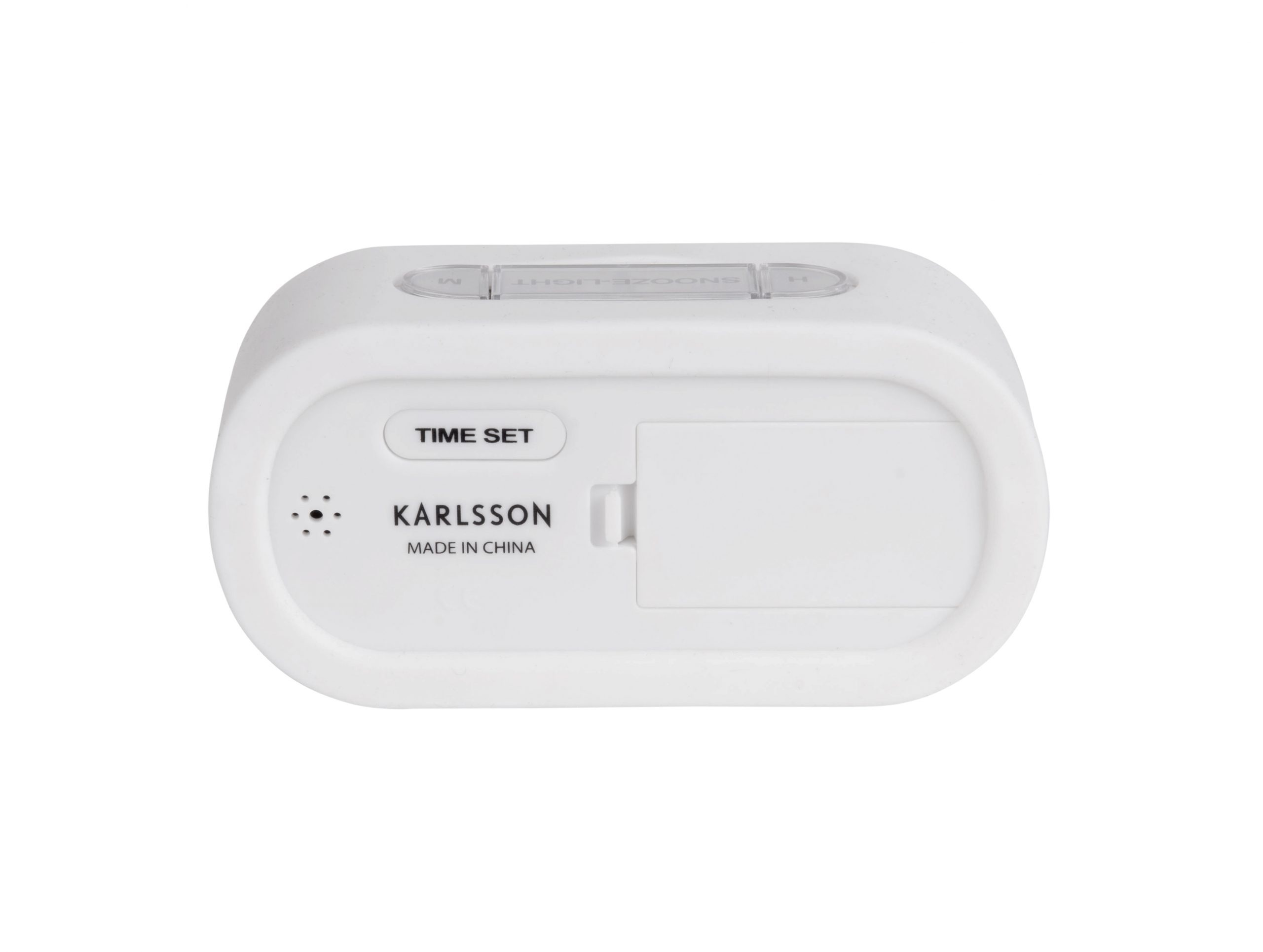 Karlsson Alarm Clock Gummy White Digitale wekker wit BijCees