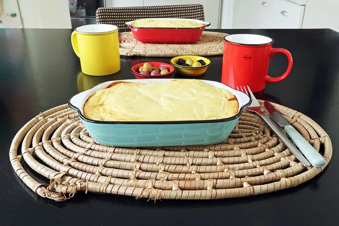 Cabanaz Oven Dish Rectangle Set/2 Arctic Blue 2 BijCees.nl