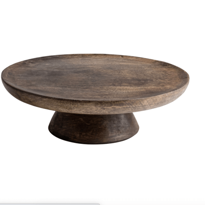 Gusta taarthouder mango hout bijcees.nl