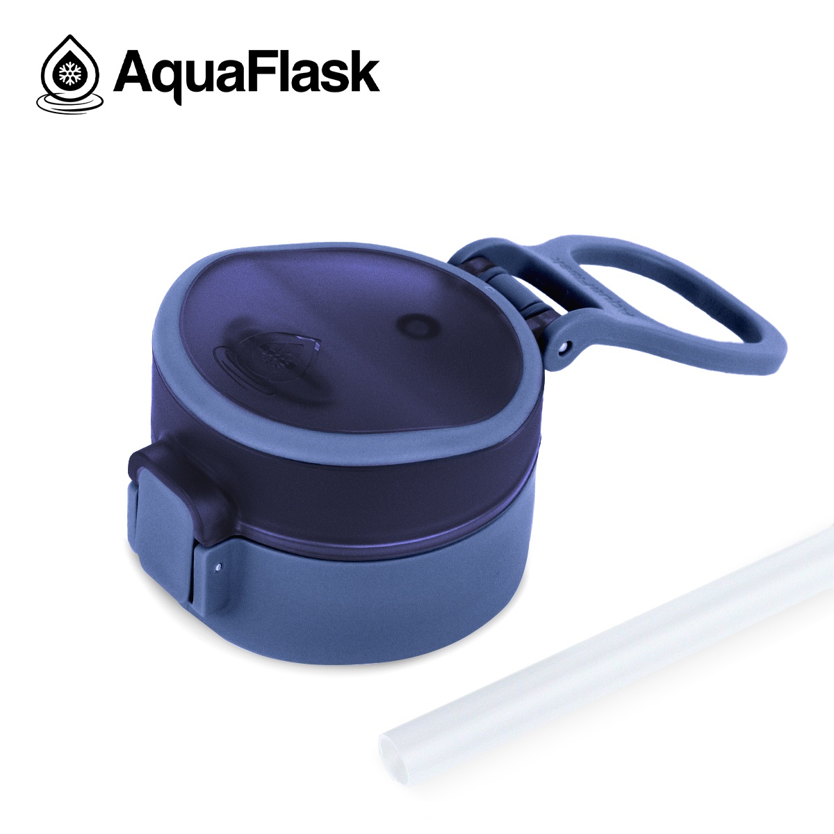 AquaFlask sip bottle Denim waterfles rietje 532ml bijcees.nl