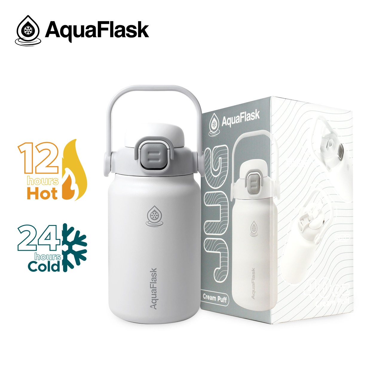 AquaFlask Jug 1182ml (40oz) Cream Puff aquaflask.nl