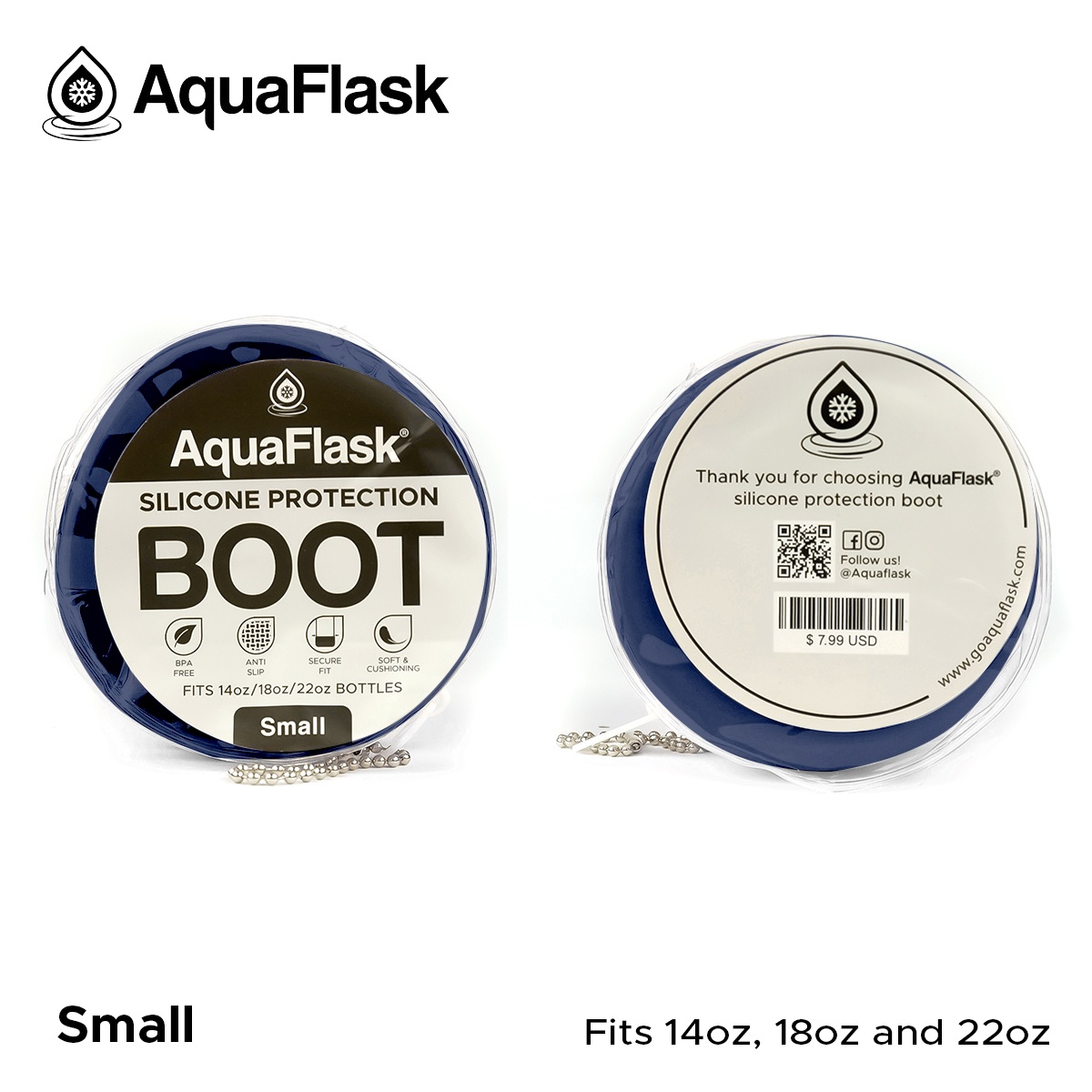 AquaFlask boot small Space Black aquaflask.nl