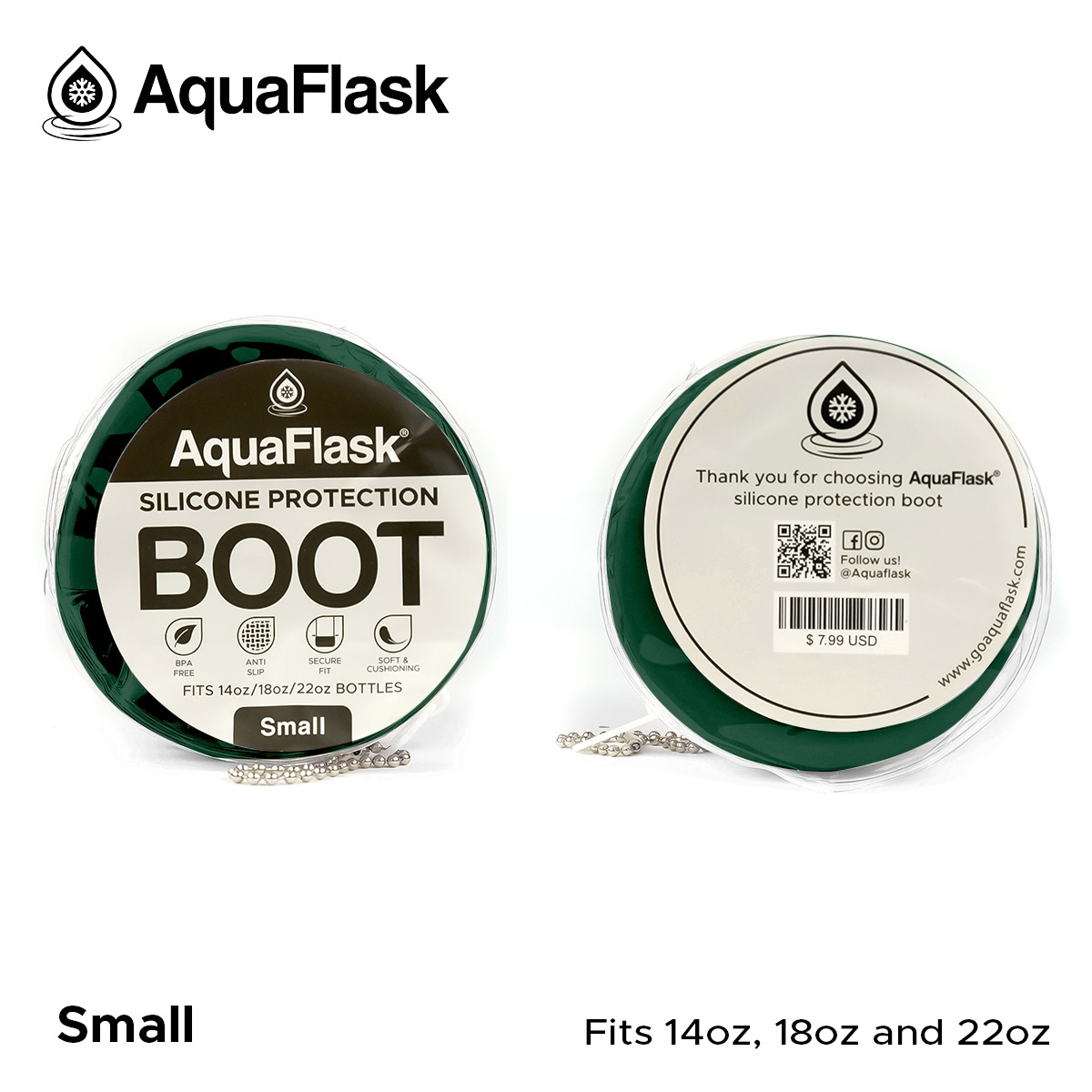 AquaFlask boot small Moss Green aquaflask.nl