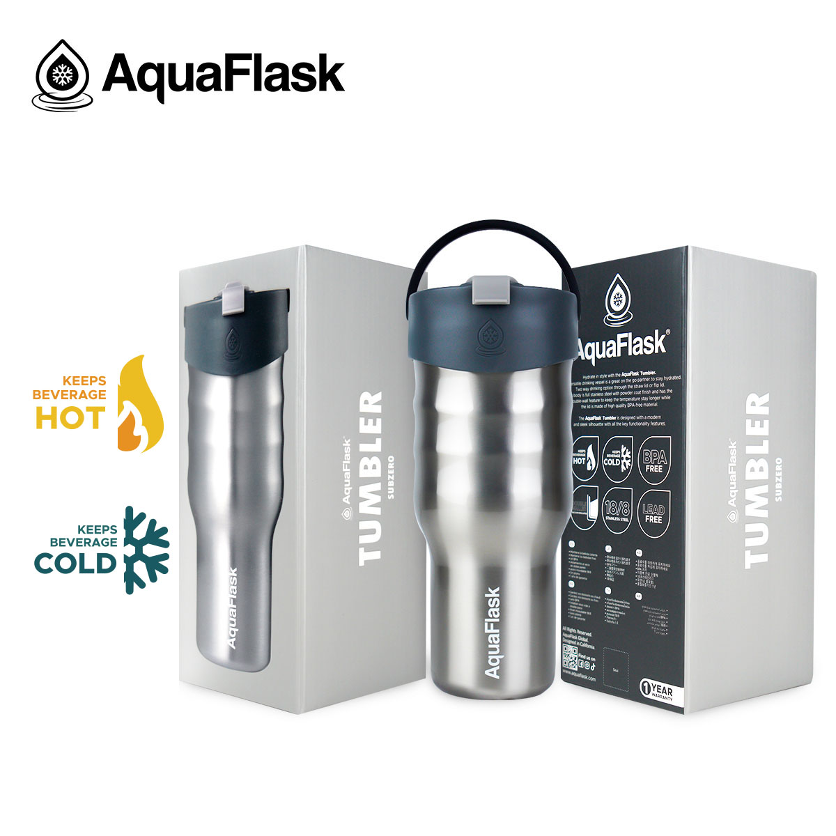 AquaFlask Tumbler 30oz Subzero aquaflask.nl